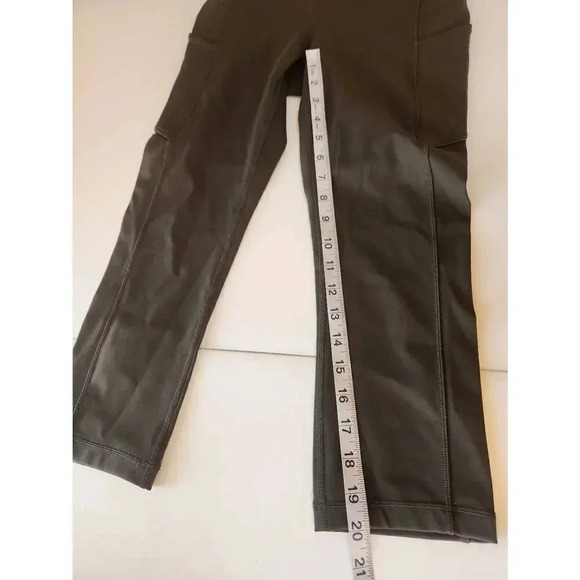 Lululemon Speed Up Crop- Leggings Dark Green Size 6 - Picture 8 of 8